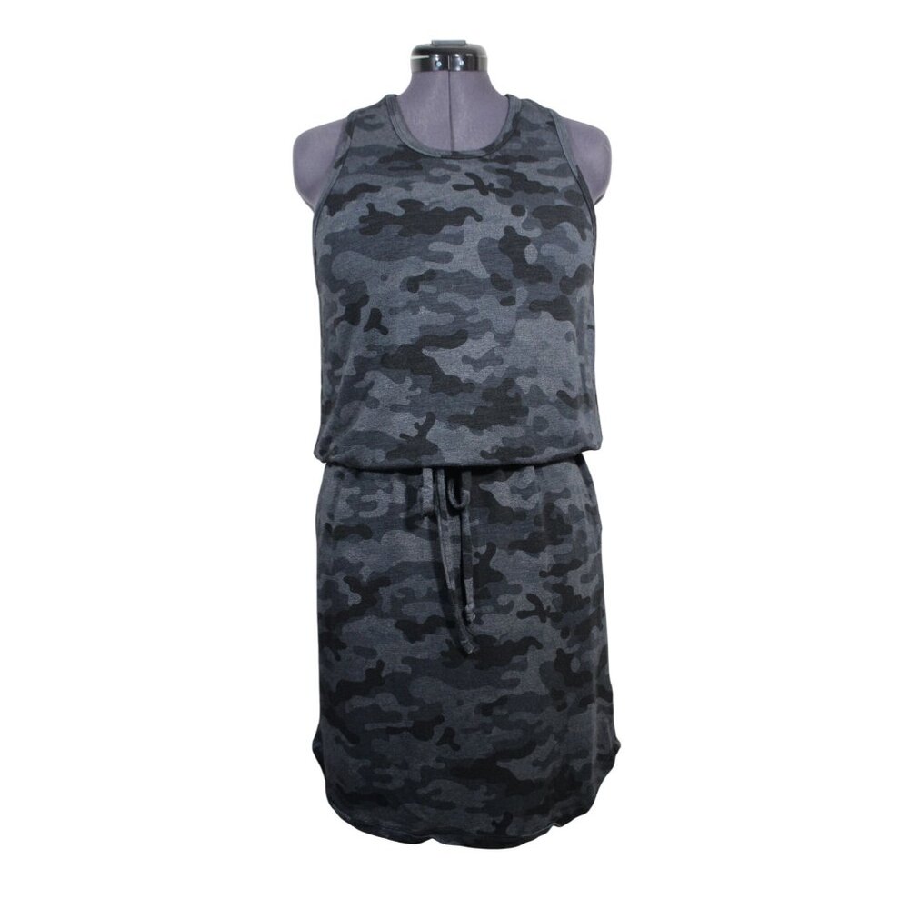 Sundry x Evereve women's camo print racerback weekender drawstring dress 3